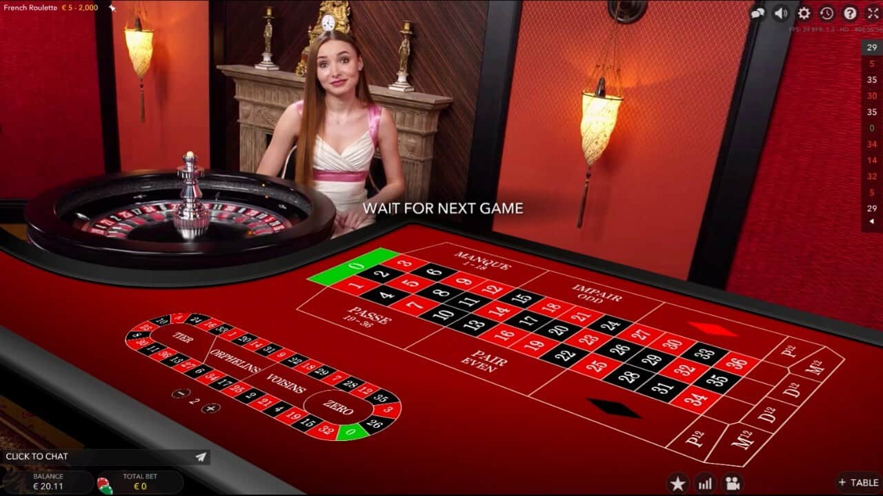 French roulette table screenshot 2020