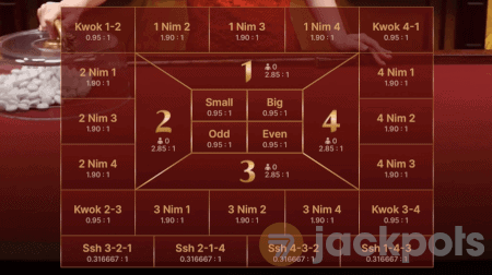 screenshot of advanced game view bets