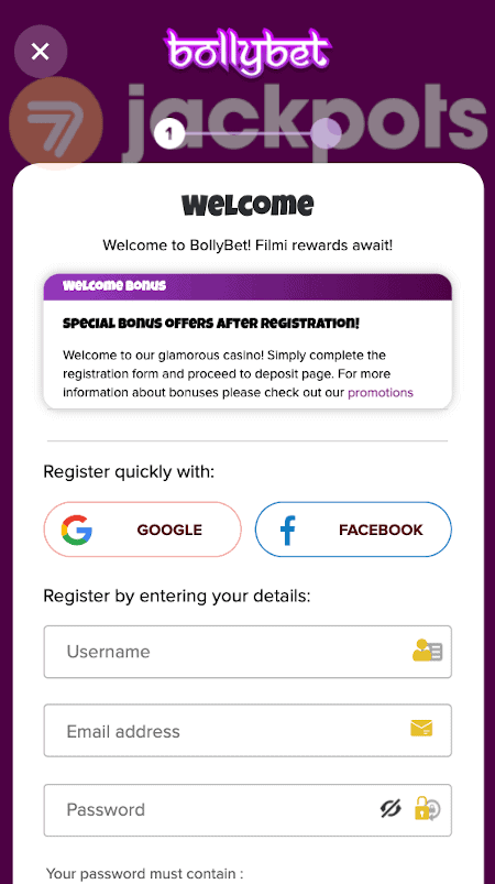 screenshot step 2 how to sign up